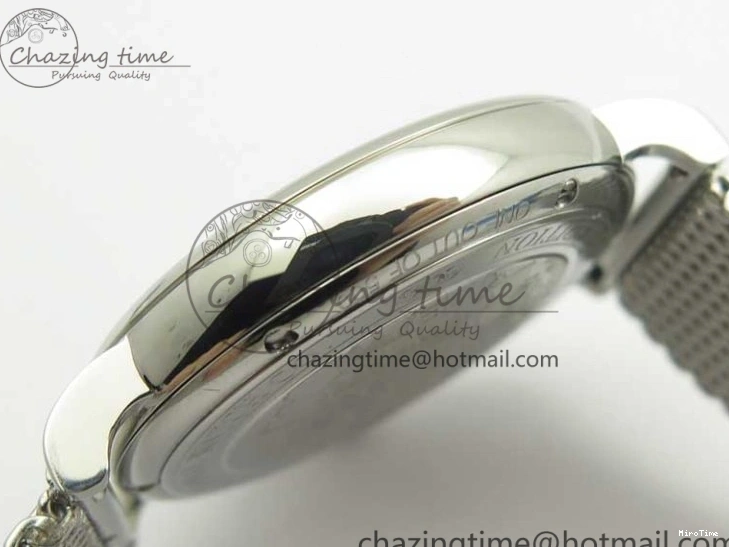 MIROTIME 1218 Portofino IW356501 SS V3 MK 1:1 Best Edition Blue Dial On SS Mesh Bracelet MIYOTA Timeless 7194